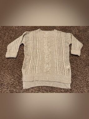 JJ Basics Tan Knit 3/4 Sleeve Sweater